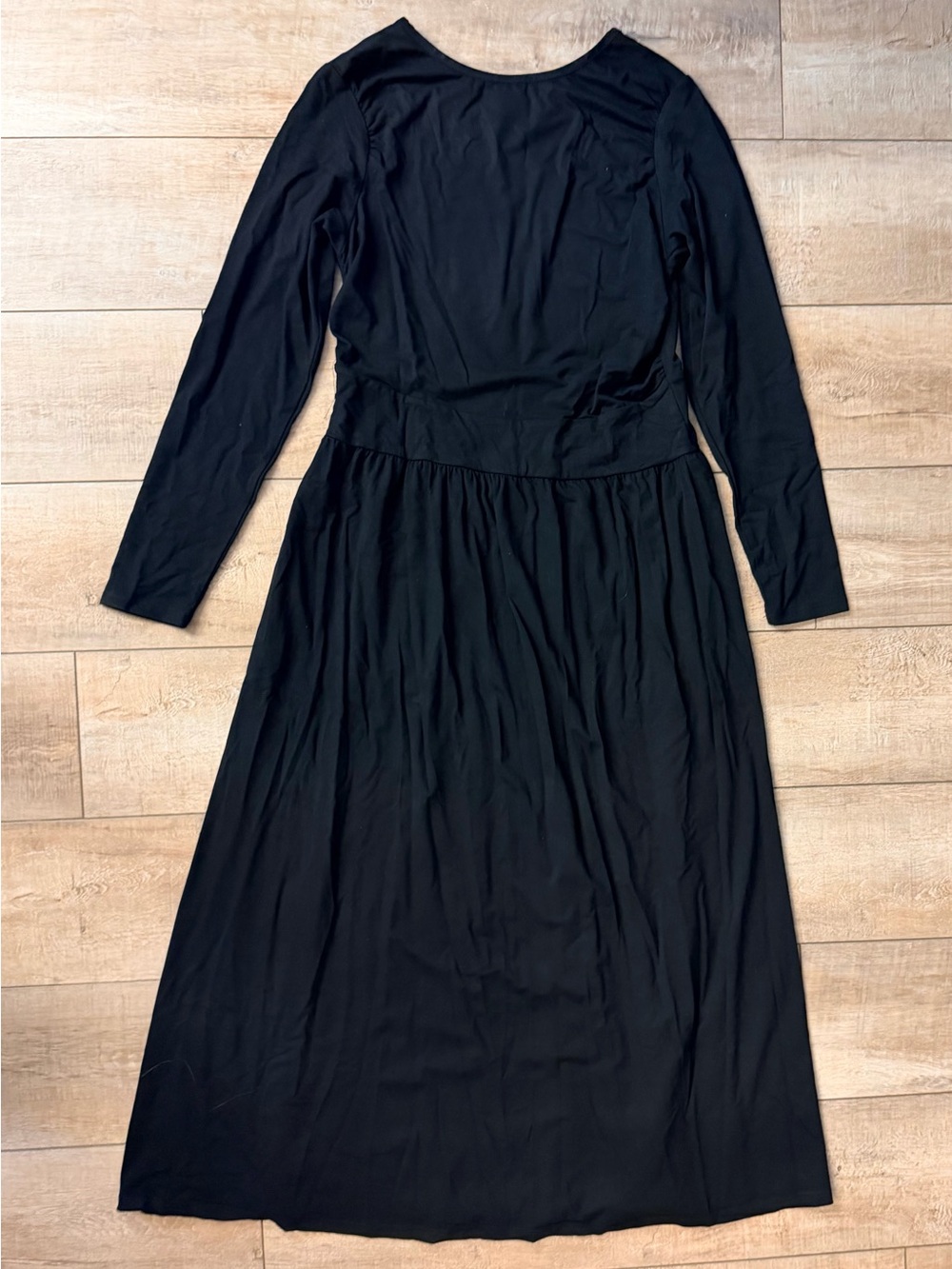 Classic Long Sleeve Black Women's Dress